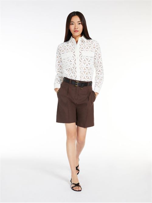 Camicia in macramè e popeline MAXMARA WEEKEND | 2415261013600003